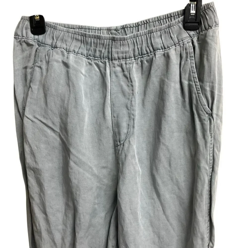 Zara straight leg linen blend pants Medium #690
